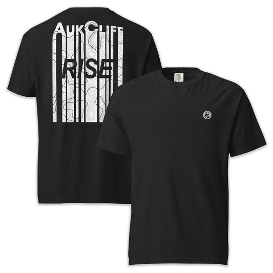 AukCliff Rear Print Comfort Colors T-shirt Black / S AukCliff Retro Rise Comfort Colors T-shirt