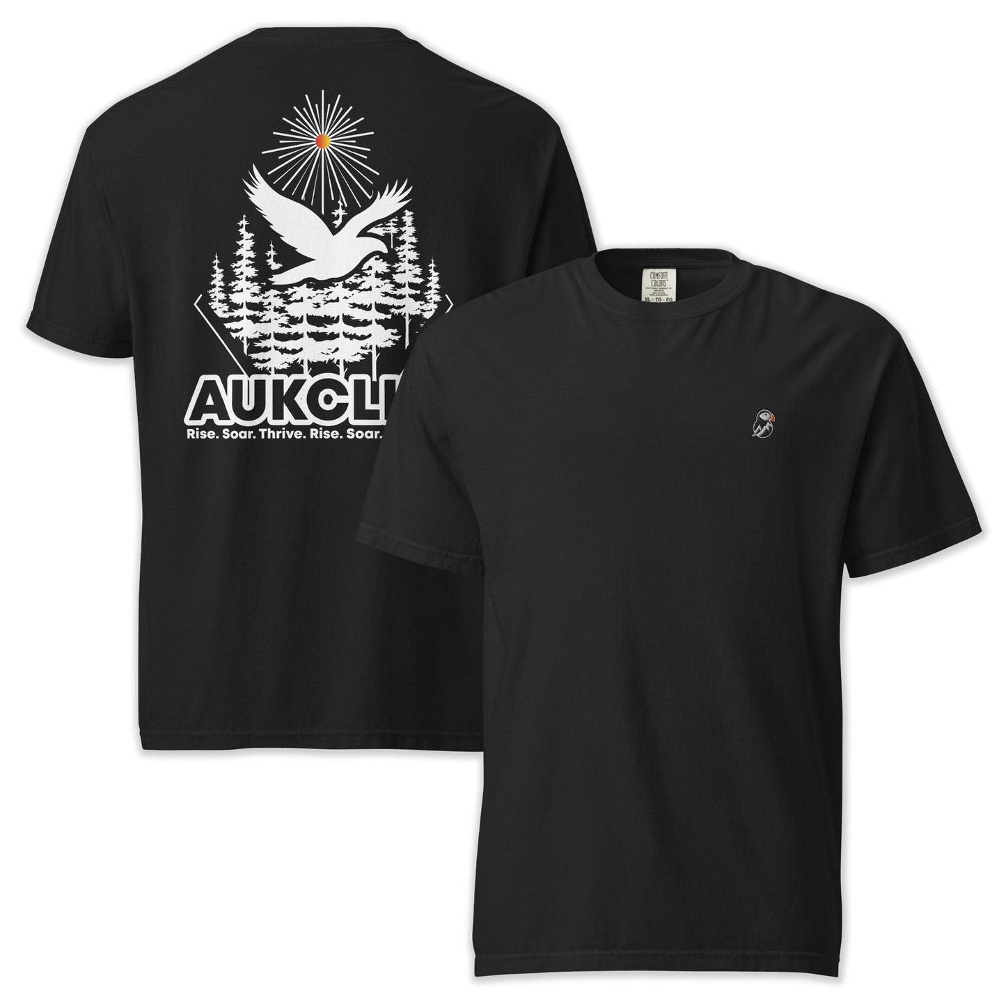 AukCliff Rear Print Comfort Colors T-shirt Black / S Keep On Exploring Retro Comfort Colors T-shirt