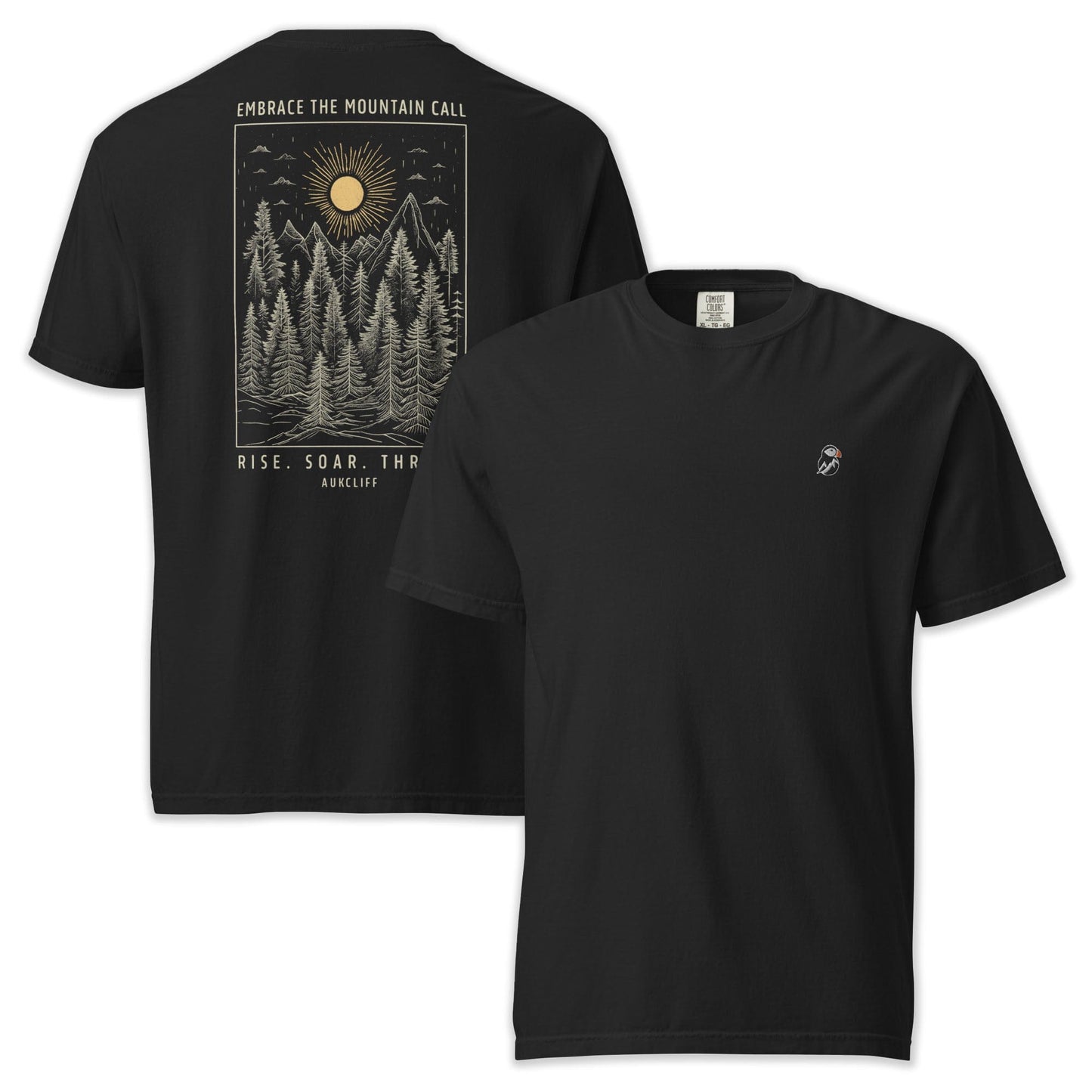 AukCliff Rear Print Comfort Colors T-shirt Black / S Mountain Call Comfort Colors T-shirt