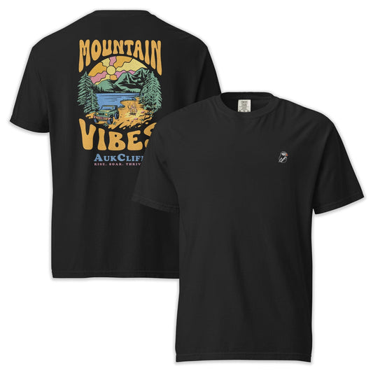 AukCliff Rear Print Comfort Colors T-shirt Black / S Mountain Vibes Comfort Colors T-Shirt