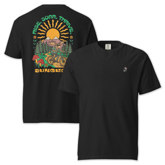 AukCliff Rear Print Comfort Colors T-shirt Black / S Retro Bike Moose Comfort Colors Tee