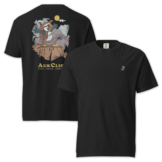 AukCliff Rear Print Comfort Colors T-shirt Black / S Retro Mountaineering Puffin Comfort Colors Back Print T-Shirt