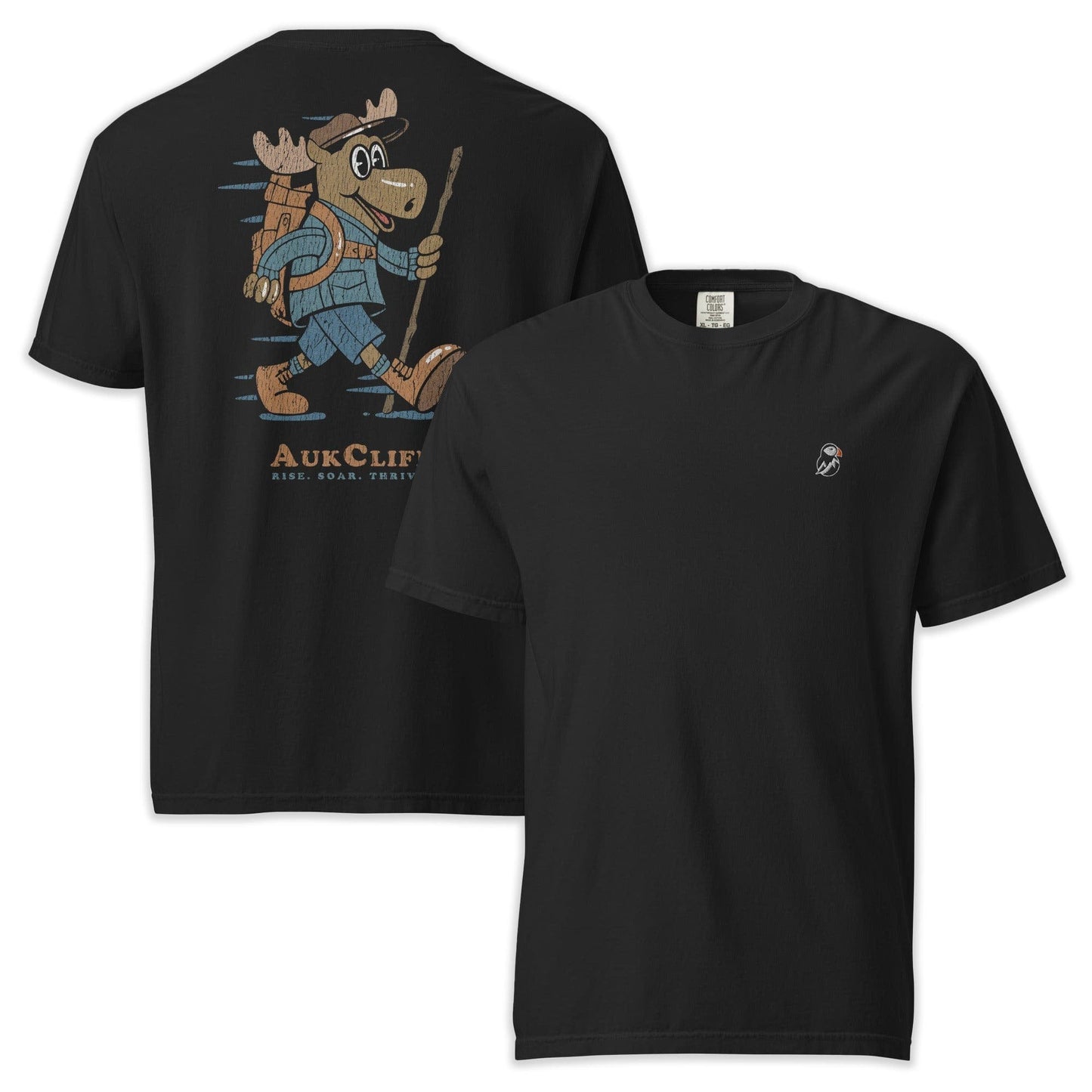 AukCliff Rear Print Comfort Colors T-shirt Black / S Trailblazer Moose Back Print Comfort Colors T-Shirt