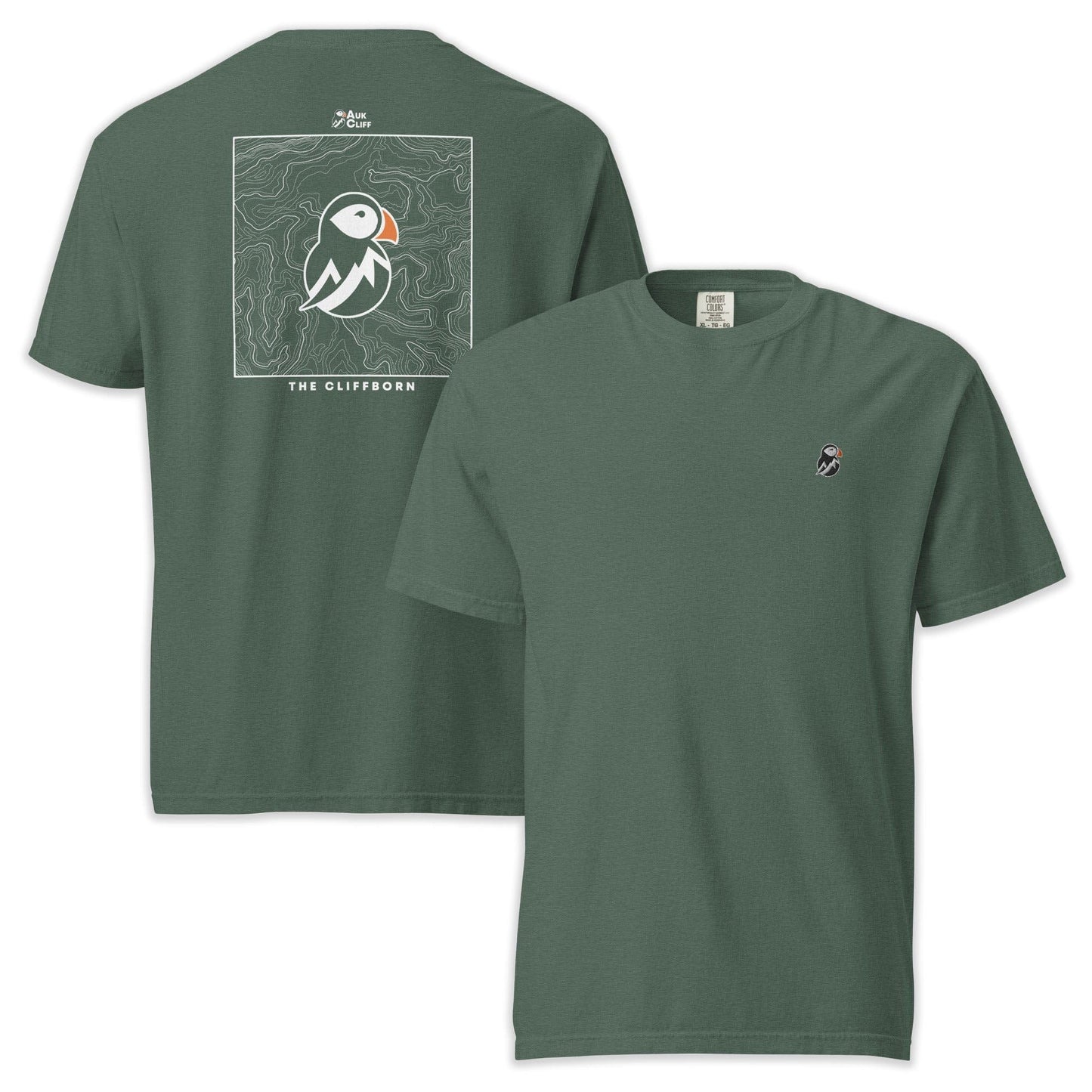 AukCliff Rear Print Comfort Colors T-shirt Blue Spruce / S The Cliffborn Comfort Colors T-Shirt