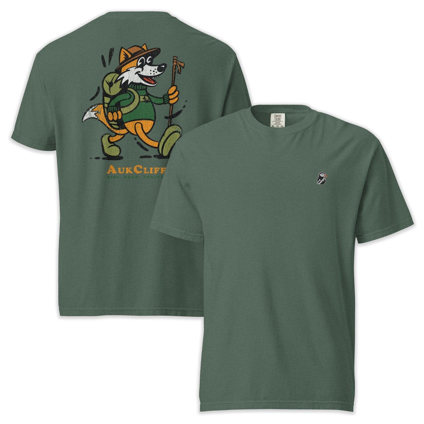 AukCliff Rear Print Comfort Colors T-shirt Blue Spruce / S Trailblazer Fox Comfort Colors Back Print T-Shirt