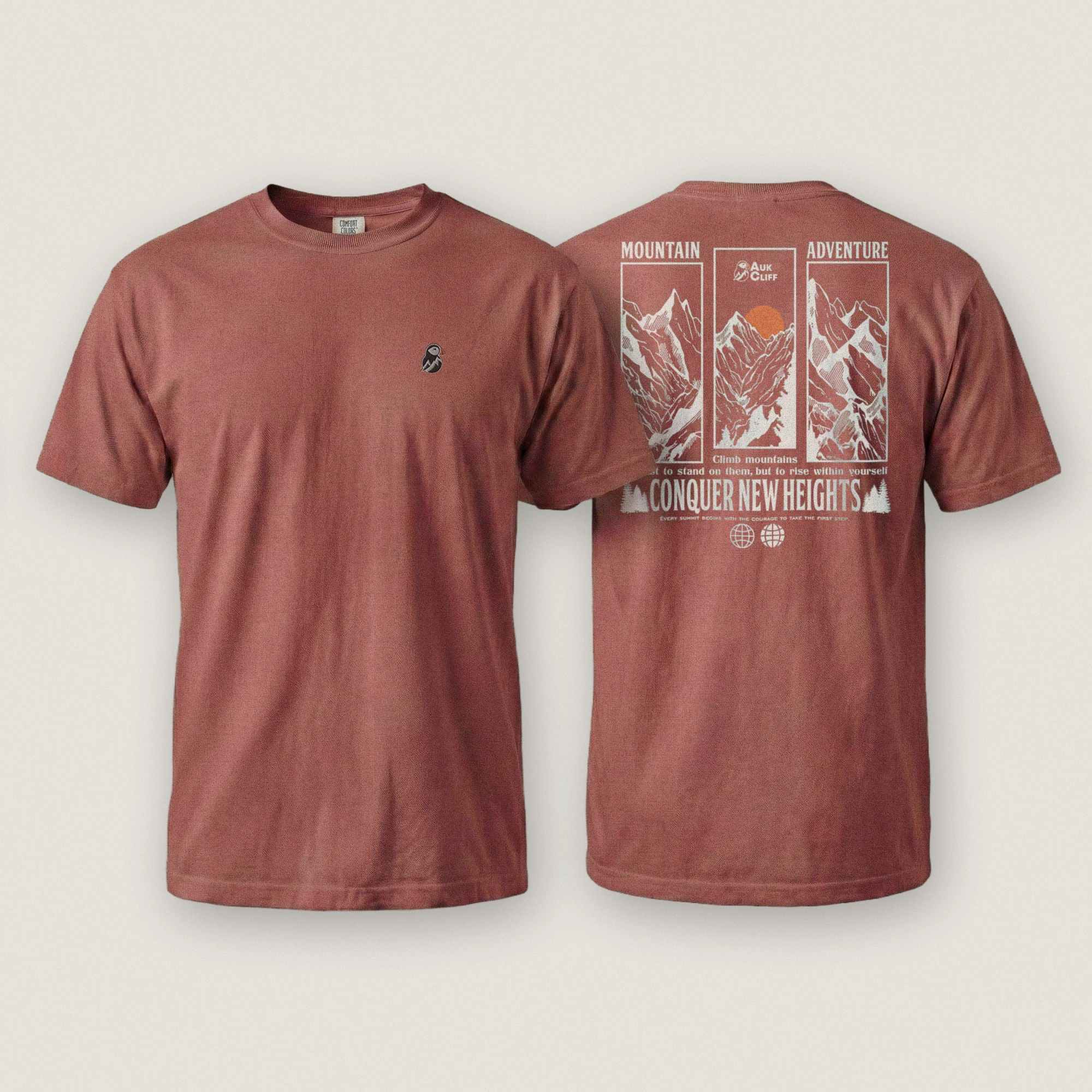 Conquer New Heights Mountain Tee | AukCliff – AukCliff®