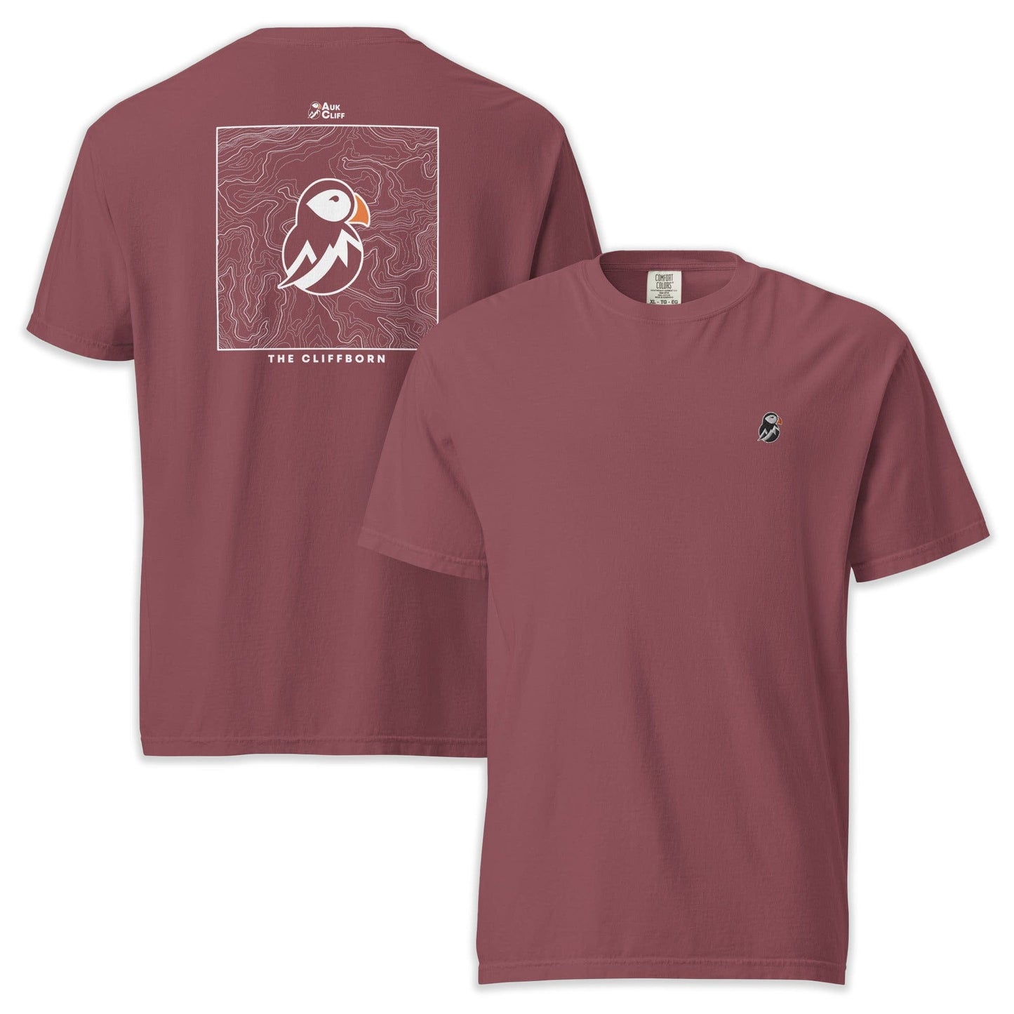 AukCliff Rear Print Comfort Colors T-shirt Brick / S The Cliffborn Comfort Colors T-Shirt