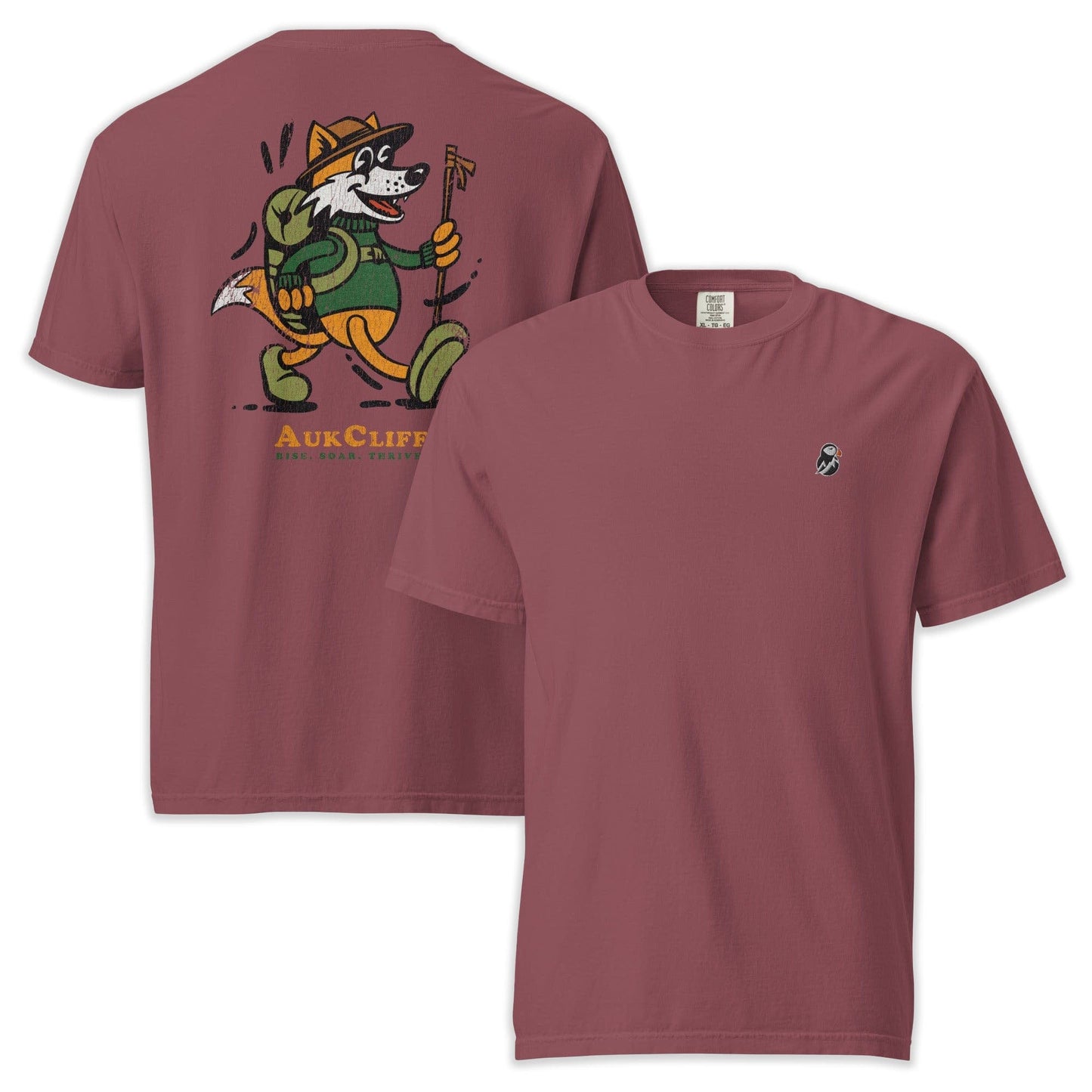 AukCliff Rear Print Comfort Colors T-shirt Brick / S Trailblazer Fox Comfort Colors Back Print T-Shirt