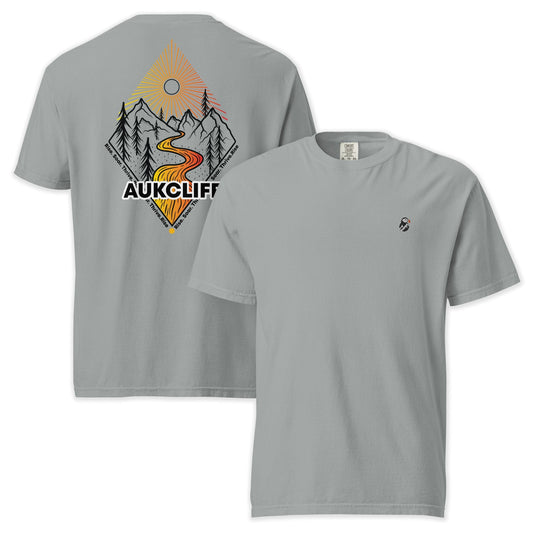AukCliff Rear Print Comfort Colors T-shirt Granite / S Live Life Outdoors Comfort Colors T-shirt