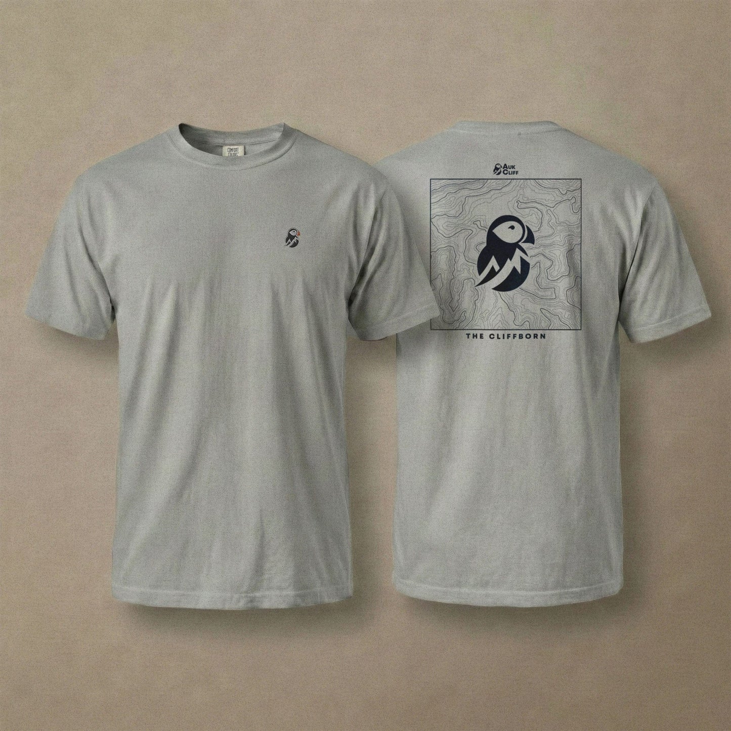 AukCliff Rear Print Comfort Colors T-shirt Grey / S The Cliffborn Comfort Colors T-Shirt