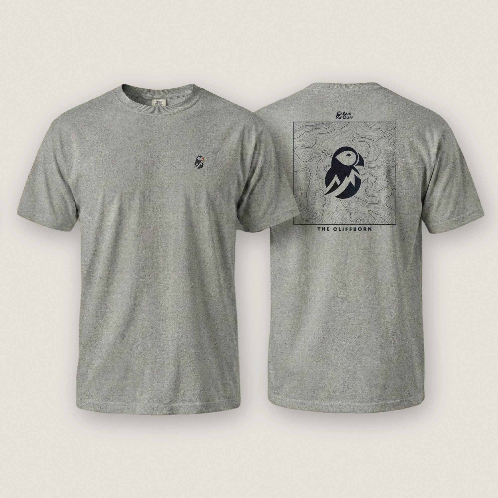 AukCliff Rear Print Comfort Colors T-shirt Grey / S The Cliffborn Comfort Colors T-Shirt