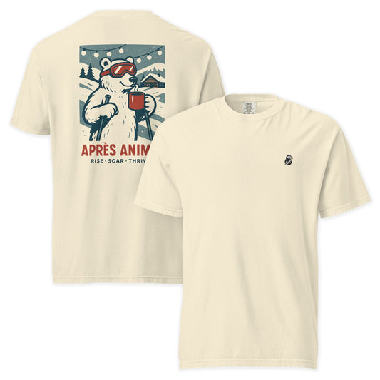 AukCliff Rear Print Comfort Colors T-shirt Ivory / S Après Animal Comfort Colors Tee