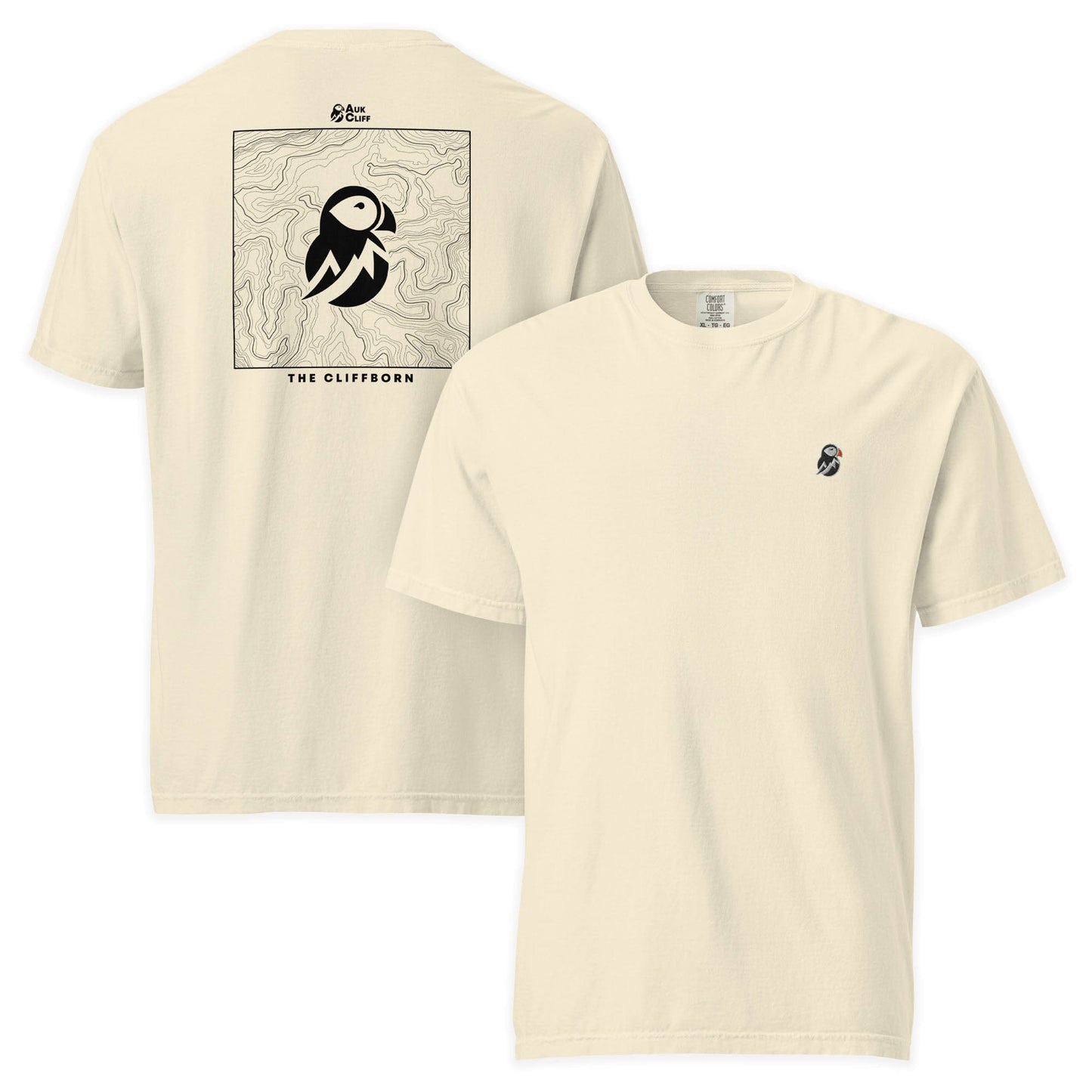 AukCliff Rear Print Comfort Colors T-shirt Ivory / S The Cliffborn Comfort Colors T-Shirt