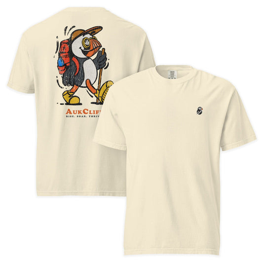 AukCliff Rear Print Comfort Colors T-shirt Ivory / S Trailblazer Puffin Back Print Comfort Colors T-Shirt