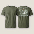 AukCliff Rear Print Comfort Colors T-shirt Moss / S Conquer New Heights Mountain Comfort Colors T-Shirt