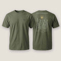 AukCliff Rear Print Comfort Colors T-shirt Moss / S Mountain Call Comfort Colors T-shirt