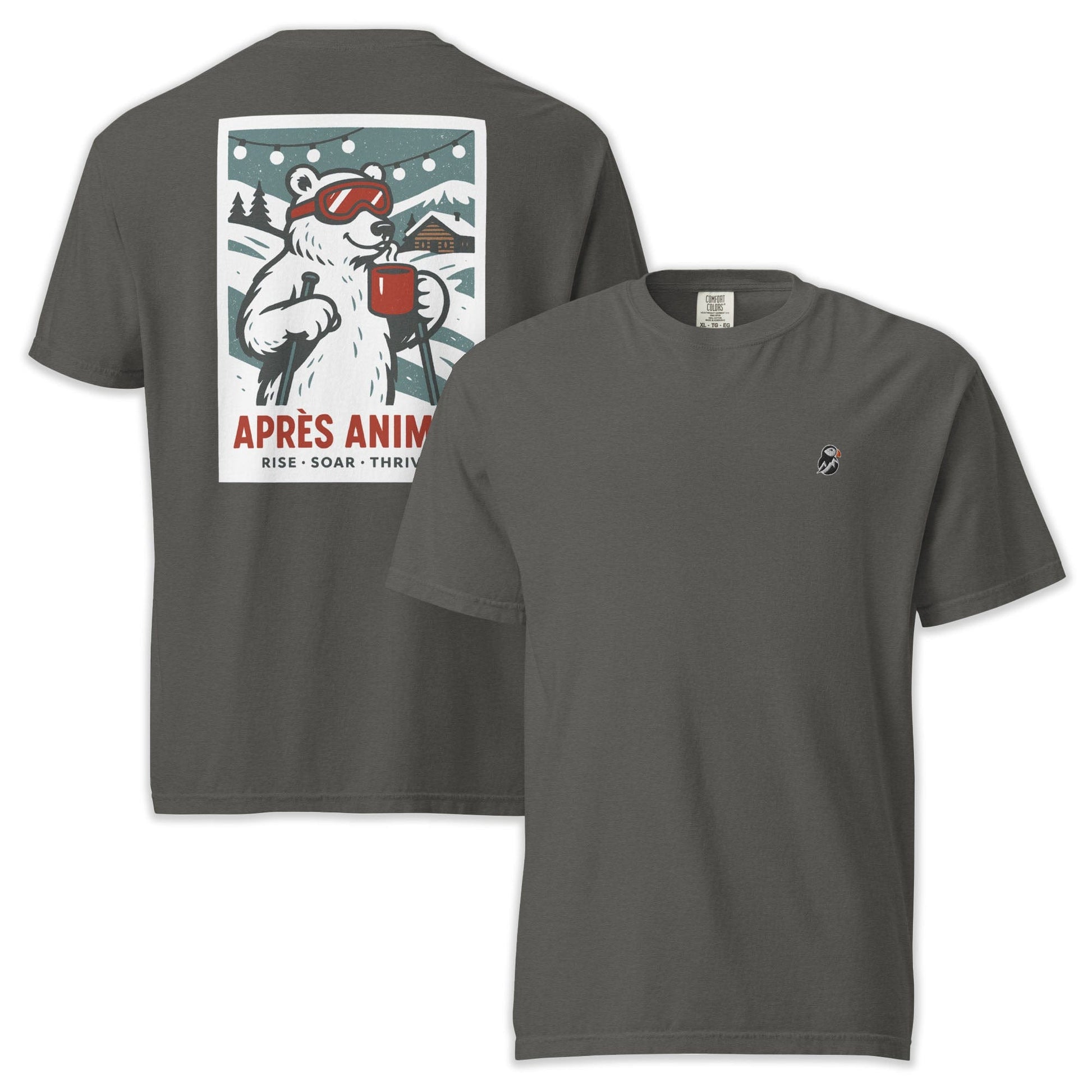 AukCliff Rear Print Comfort Colors T-shirt Pepper / S Après Animal Comfort Colors Tee