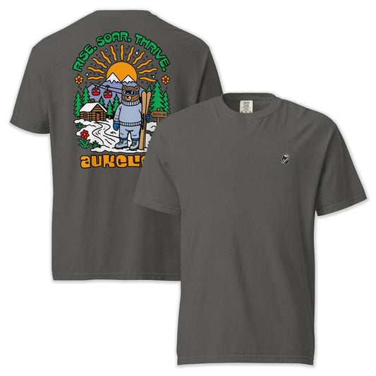 AukCliff Rear Print Comfort Colors T-shirt Pepper / S Retro Après Ski Bear Comfort Colors Tee