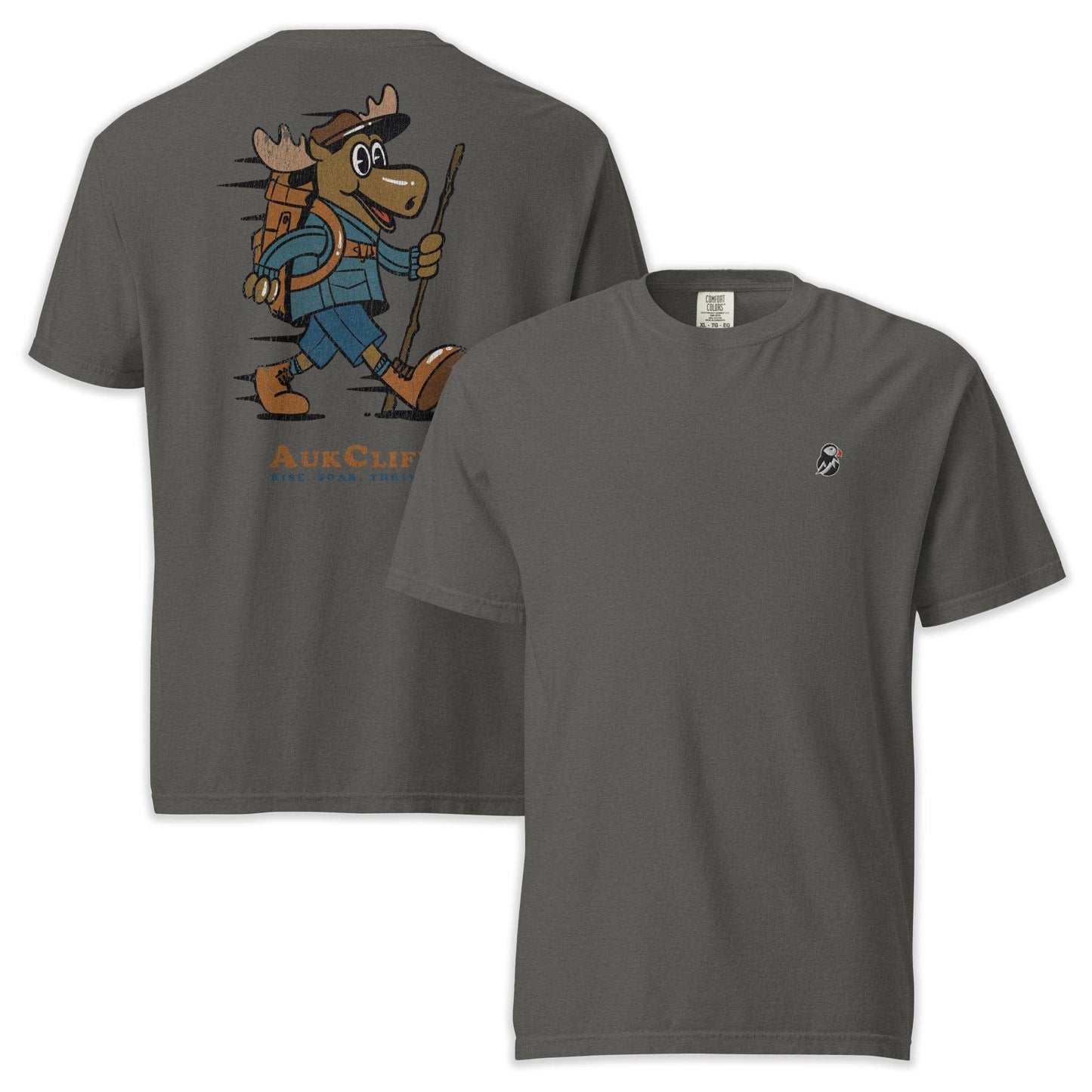 AukCliff Rear Print Comfort Colors T-shirt Pepper / S Trailblazer Moose Back Print Comfort Colors T-Shirt