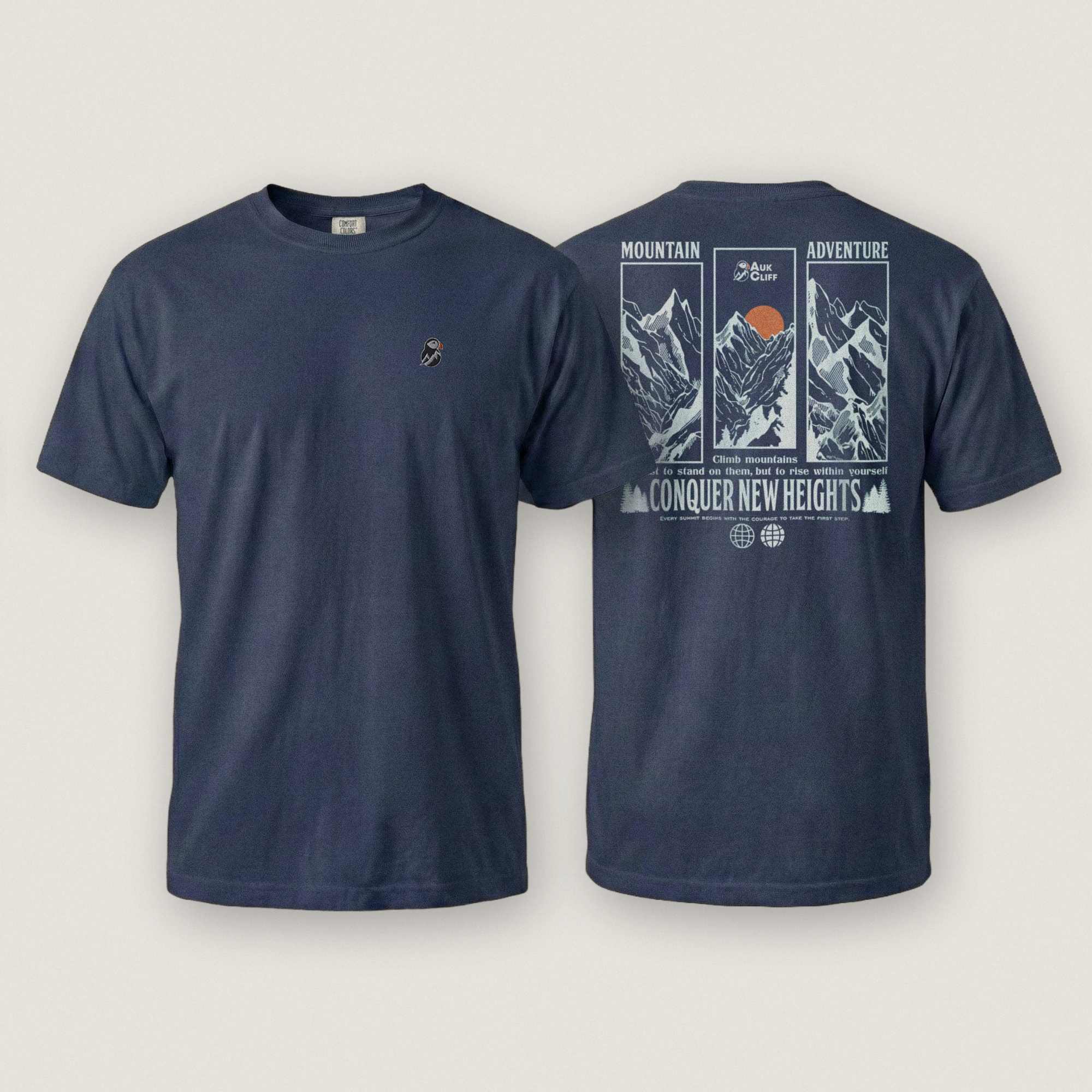 Conquer New Heights Mountain Tee | AukCliff – AukCliff®