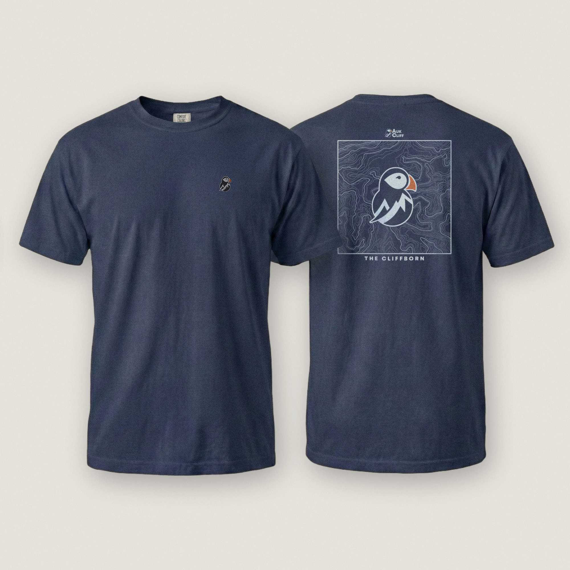 AukCliff Rear Print Comfort Colors T-shirt True Navy / S The Cliffborn Comfort Colors T-Shirt