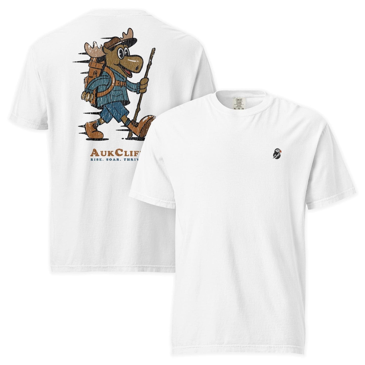 AukCliff Rear Print Comfort Colors T-shirt White / S Trailblazer Moose Back Print Comfort Colors T-Shirt