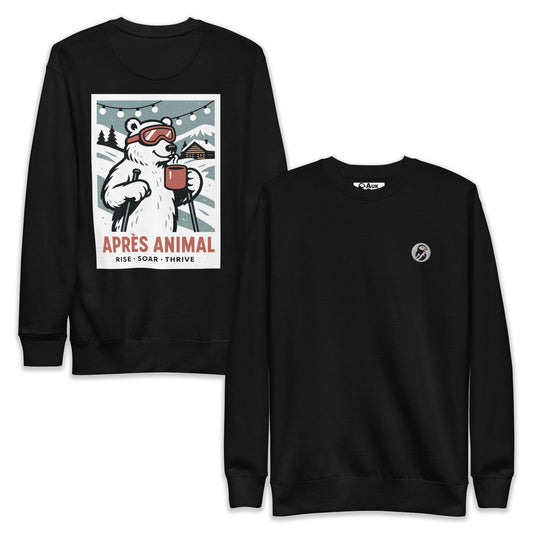 AukCliff Rear Print Sweatshirt Black / S Après Animal Sweatshirt