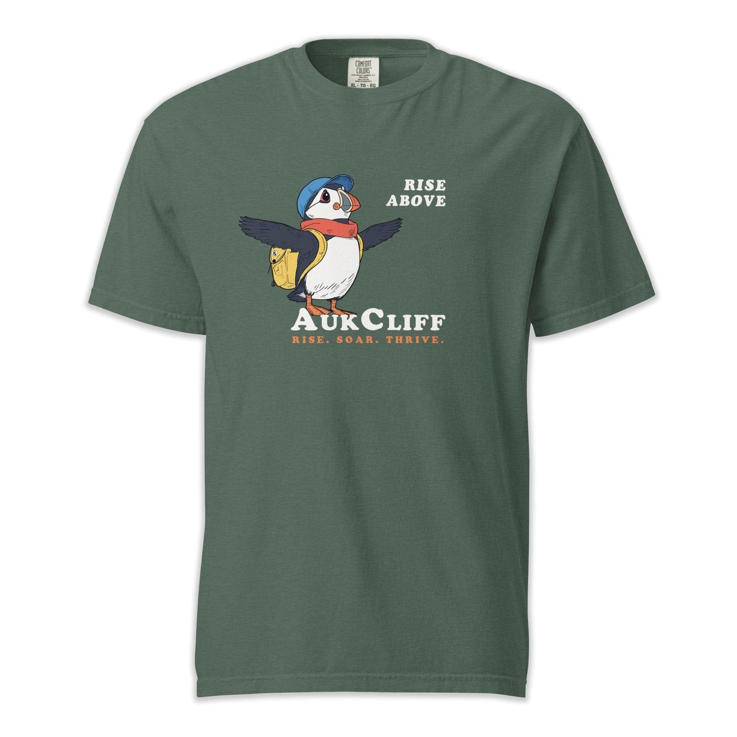AukCliff Simple Comfort Colors T-shirt Blue Spruce / S AukCliff "Rise Above" Comfort Colors T-shirt