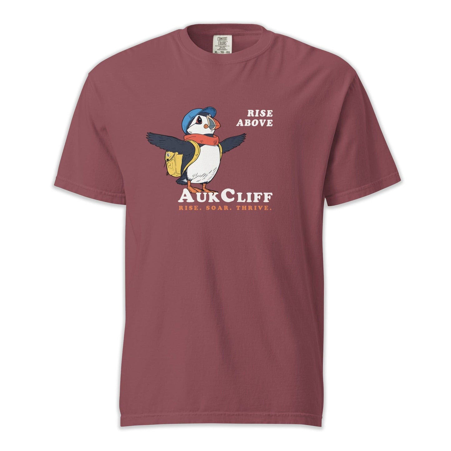 AukCliff Simple Comfort Colors T-shirt Brick / S AukCliff "Rise Above" Comfort Colors T-shirt
