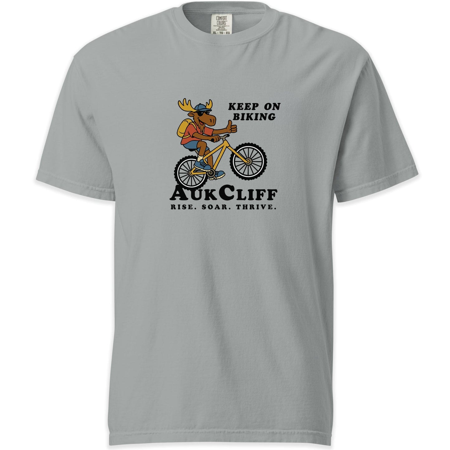 AukCliff Simple Comfort Colors T-shirt Granite / S AukCliff Keep On Biking Comfort Colors T-shirt