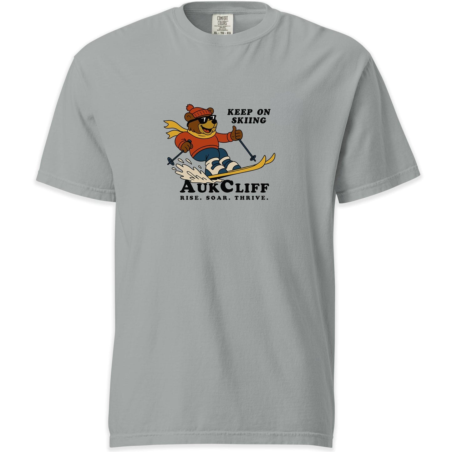 AukCliff Simple Comfort Colors T-shirt Granite / S AukCliff Keep On Skiing Comfort Colors T-shirt
