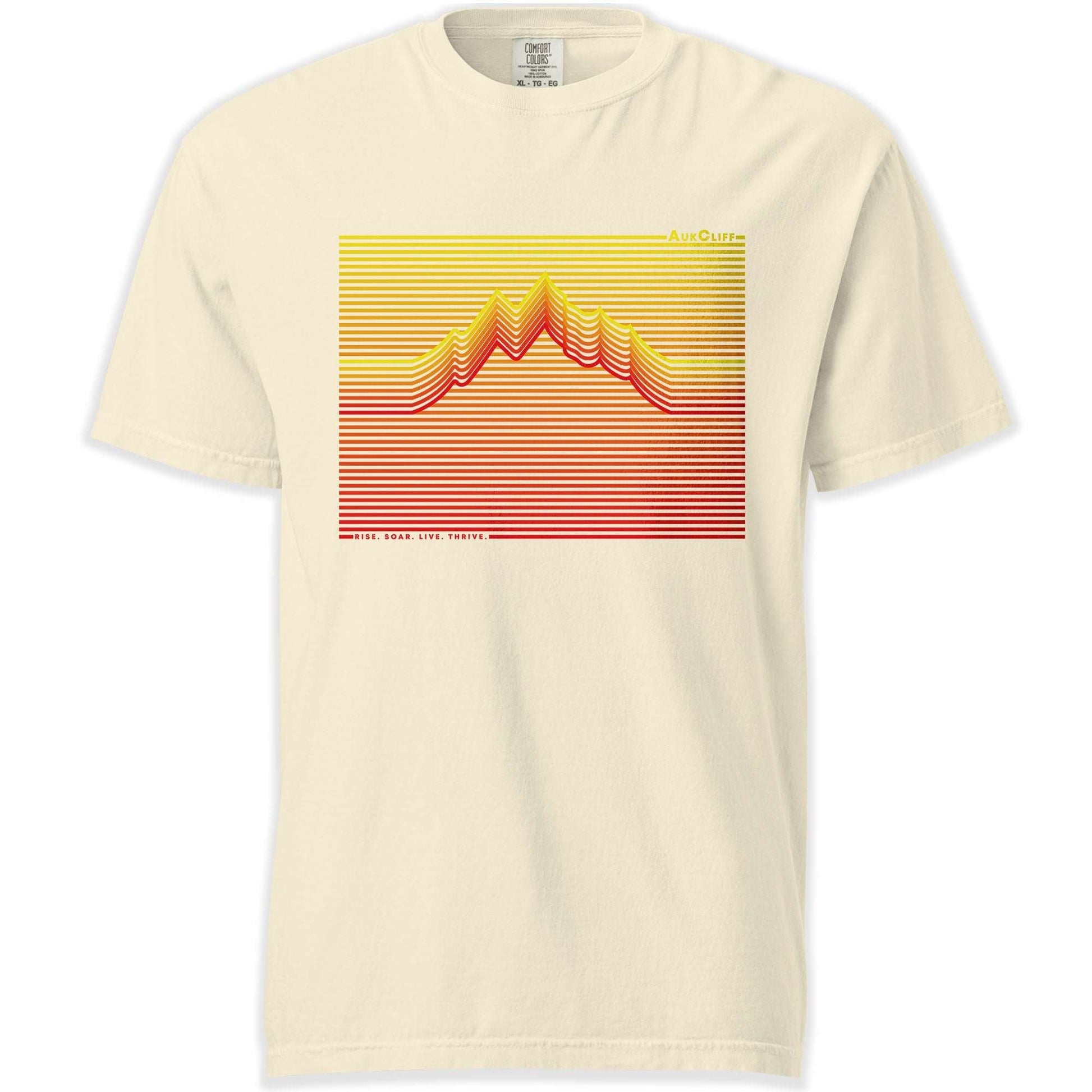 AukCliff Simple Comfort Colors T-shirt Ivory / S AukCliff Retro Mountain Wave Comfort Colors T-shirt