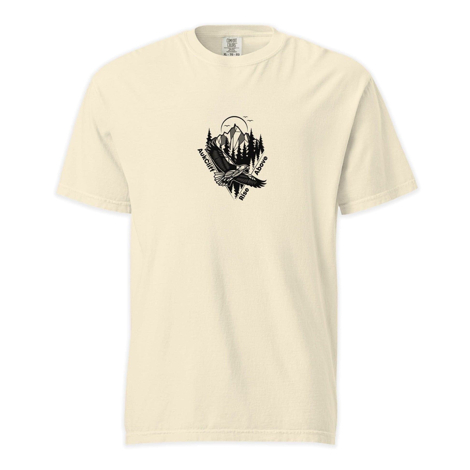 AukCliff Simple Comfort Colors T-shirt Ivory / S Rise Above Eagle Comfort Colors T-shirt
