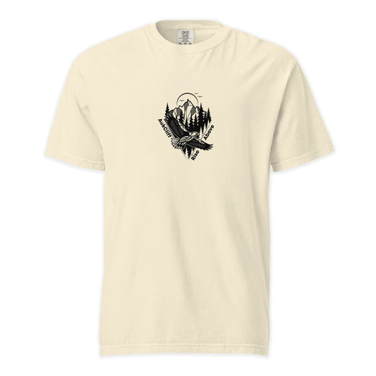 AukCliff Simple Comfort Colors T-shirt Ivory / S Rise Above Eagle Comfort Colors T-shirt