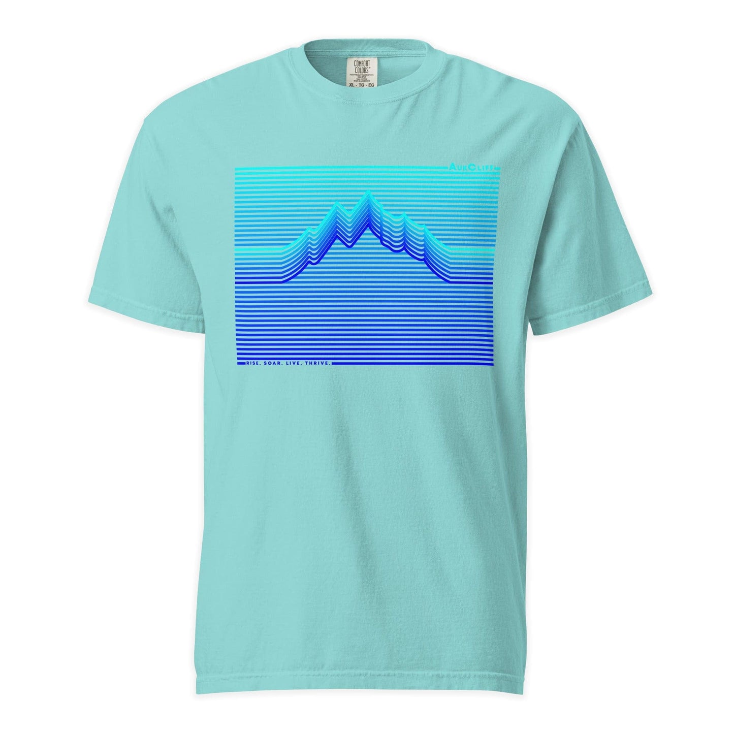 AukCliff Simple Comfort Colors T-shirt Lagoon Blue / S AukCliff Retro Mountain Wave Comfort Colors T-shirt