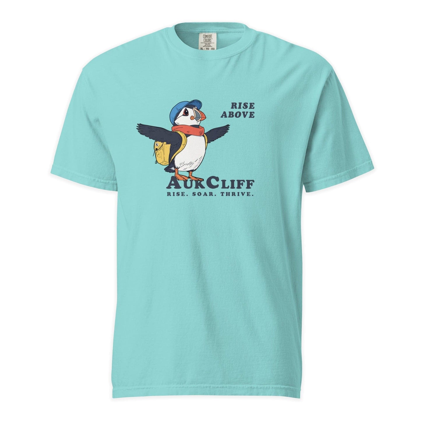 AukCliff Simple Comfort Colors T-shirt Lagoon Blue / S AukCliff "Rise Above" Comfort Colors T-shirt