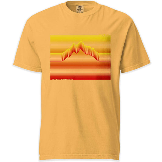AukCliff Simple Comfort Colors T-shirt Mustard / S AukCliff Retro Mountain Wave Comfort Colors T-shirt