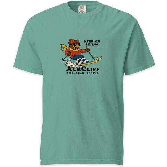 AukCliff Simple Comfort Colors T-shirt Seafoam / S AukCliff Keep On Skiing Comfort Colors T-shirt