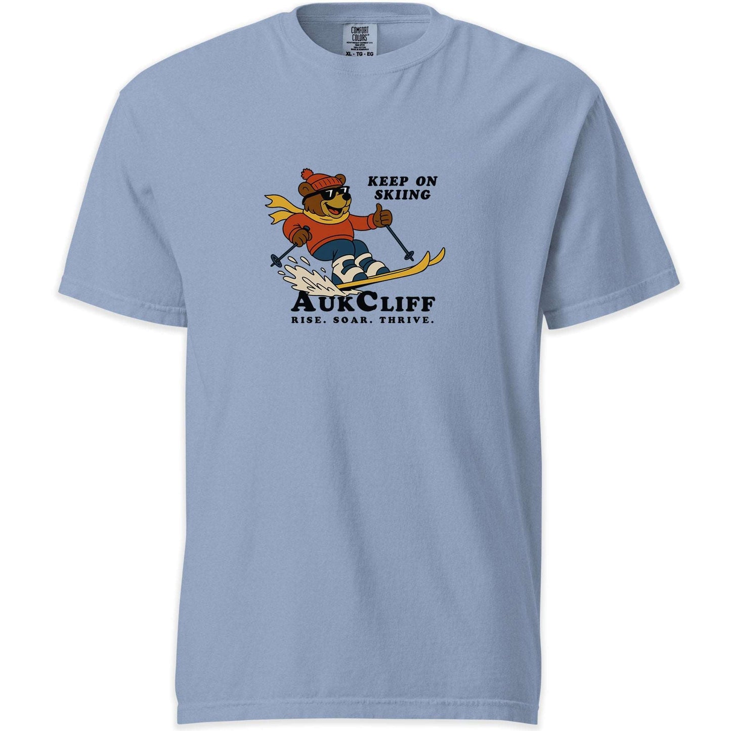 AukCliff Simple Comfort Colors T-shirt Washed Denim / S AukCliff Keep On Skiing Comfort Colors T-shirt