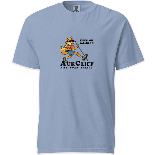 AukCliff Simple Comfort Colors T-shirt Washed Denim / S AukCliff Keep On Walking Comfort Colors T-shirt