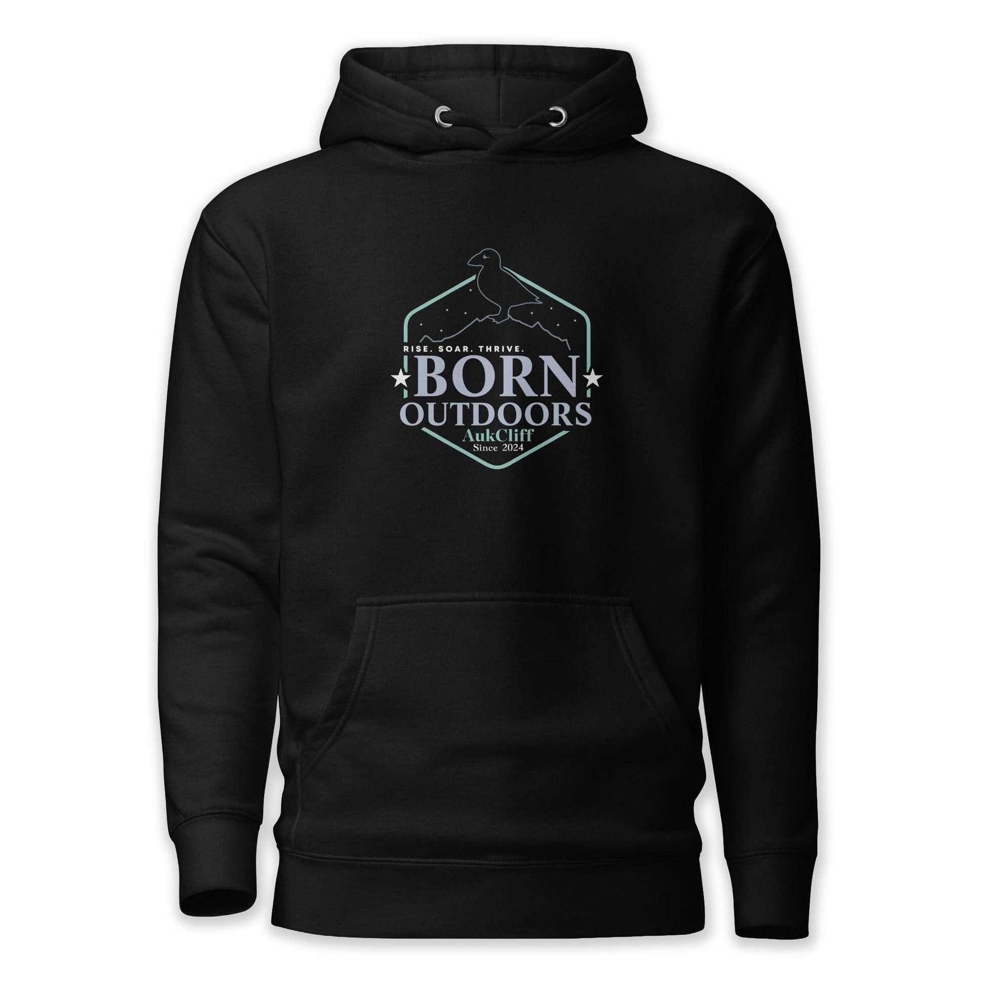 AukCliff® The Origin Collection Hoodie Black / S Born Outdoors Hoodie