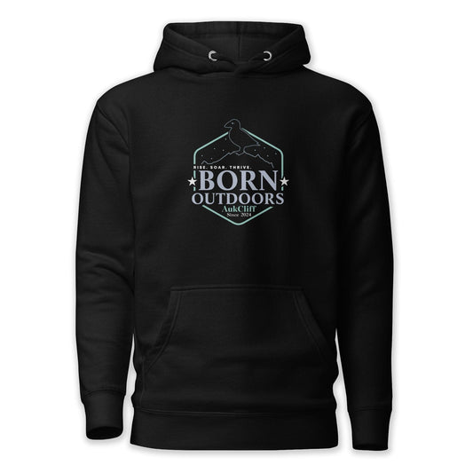 AukCliff® The Origin Collection Hoodie Black / S Born Outdoors Hoodie