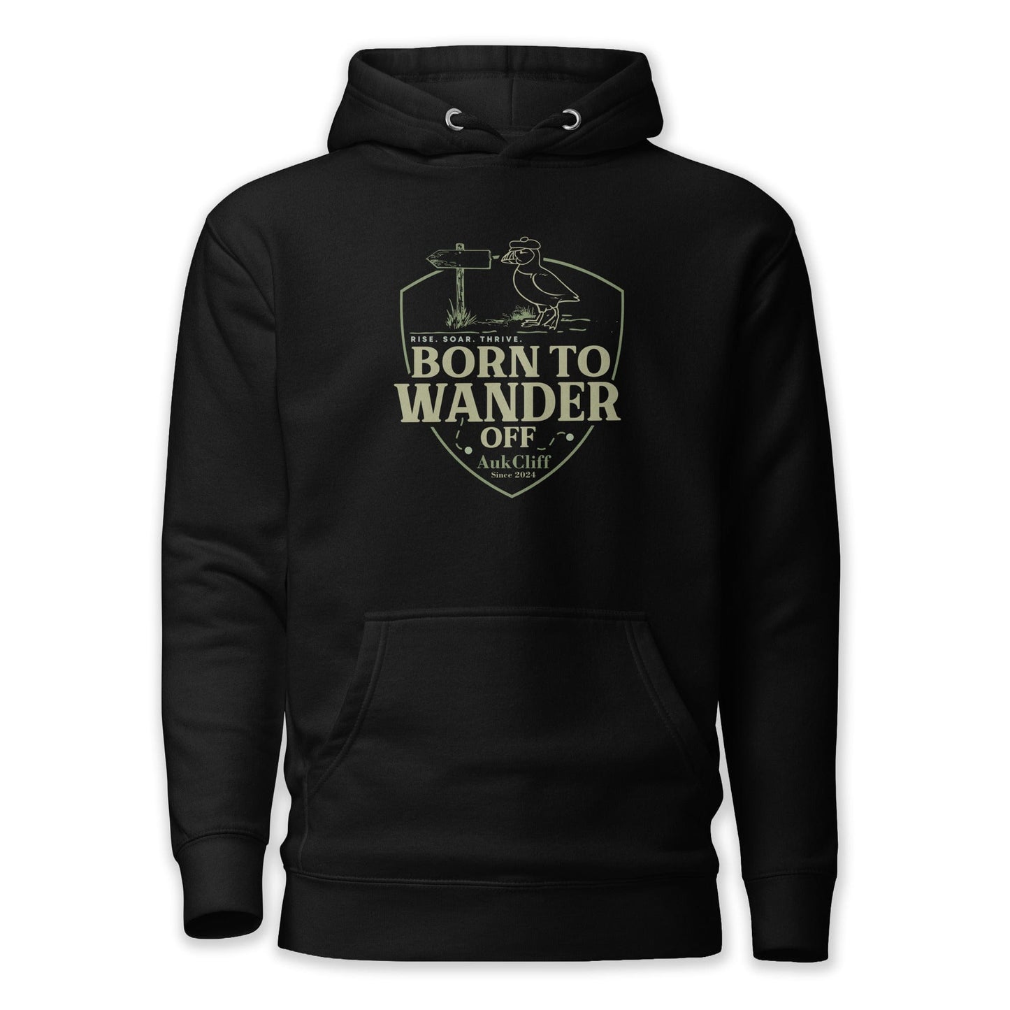 AukCliff® The Origin Collection Hoodie Black / S Born to Wander Off Hoodie
