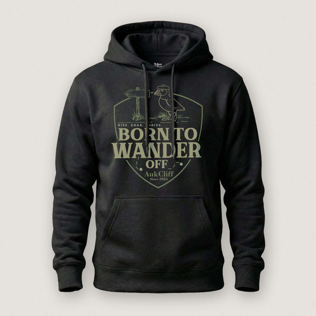AukCliff® The Origin Collection Hoodie Black / S Born to Wander Off Hoodie