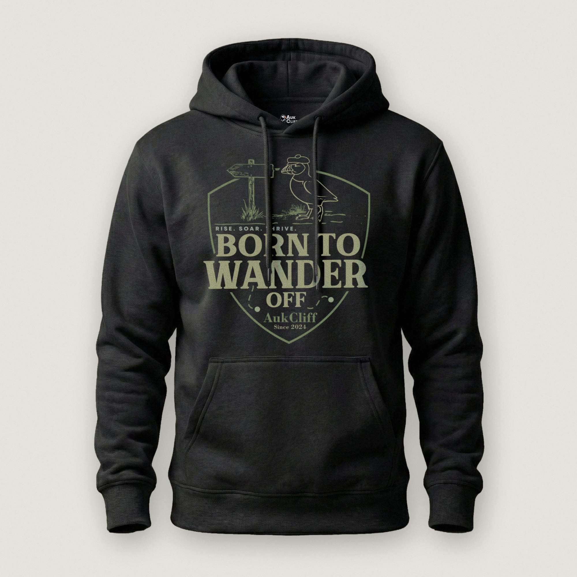 AukCliff® The Origin Collection Hoodie Black / S Born to Wander Off Hoodie