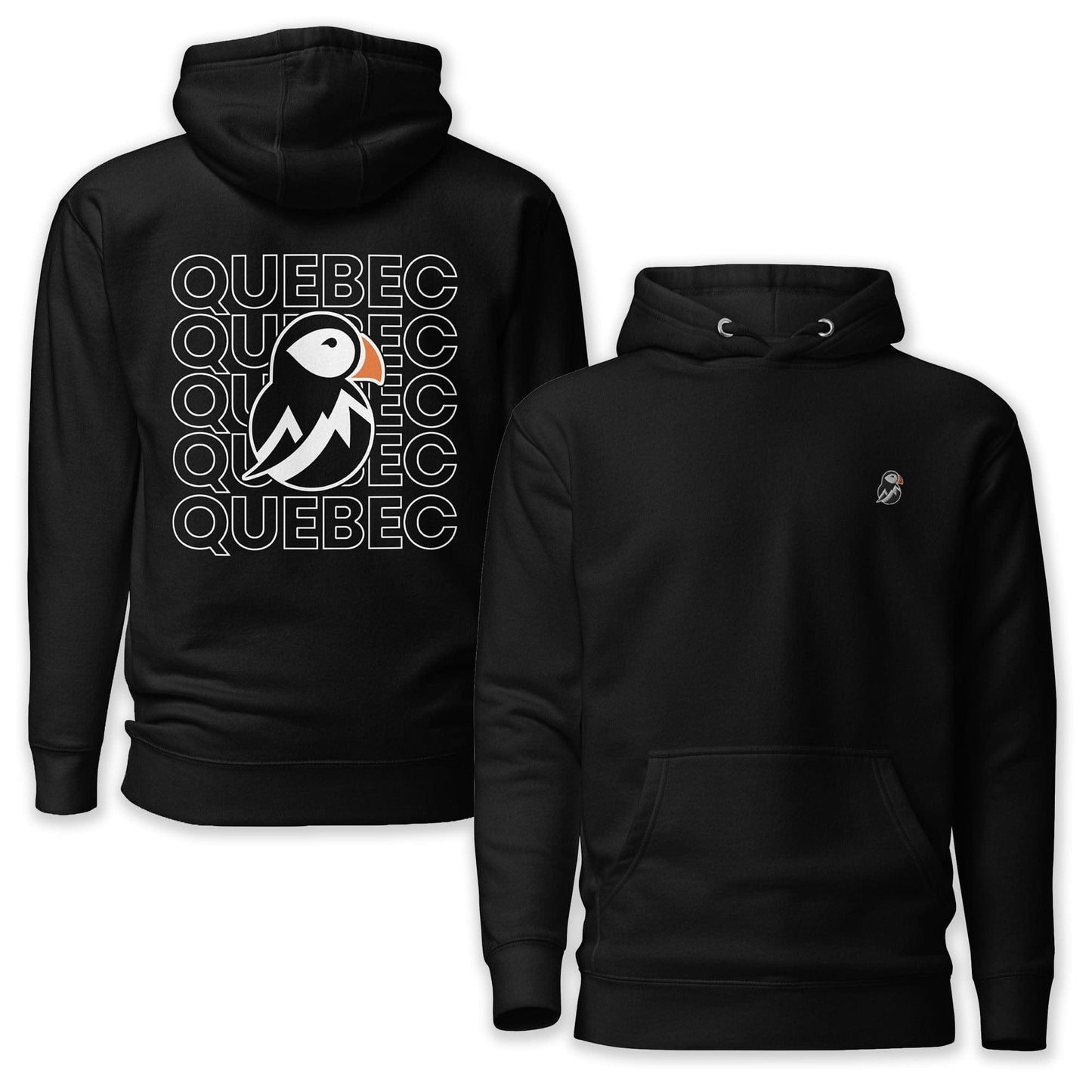 AukCliff® The Origin Collection Hoodie Black / S Quebec North Born Back Print Hoodie