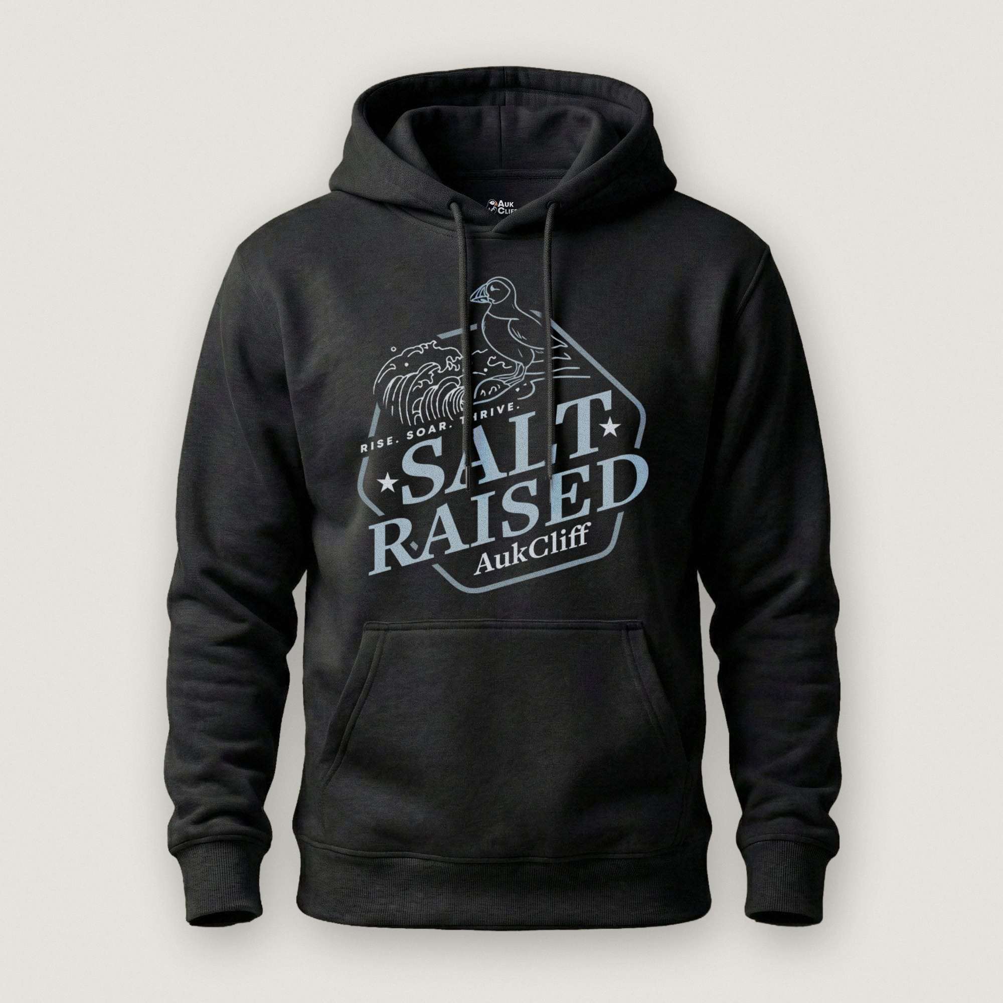 AukCliff® The Origin Collection Hoodie Black / S Salt Raised Hoodie
