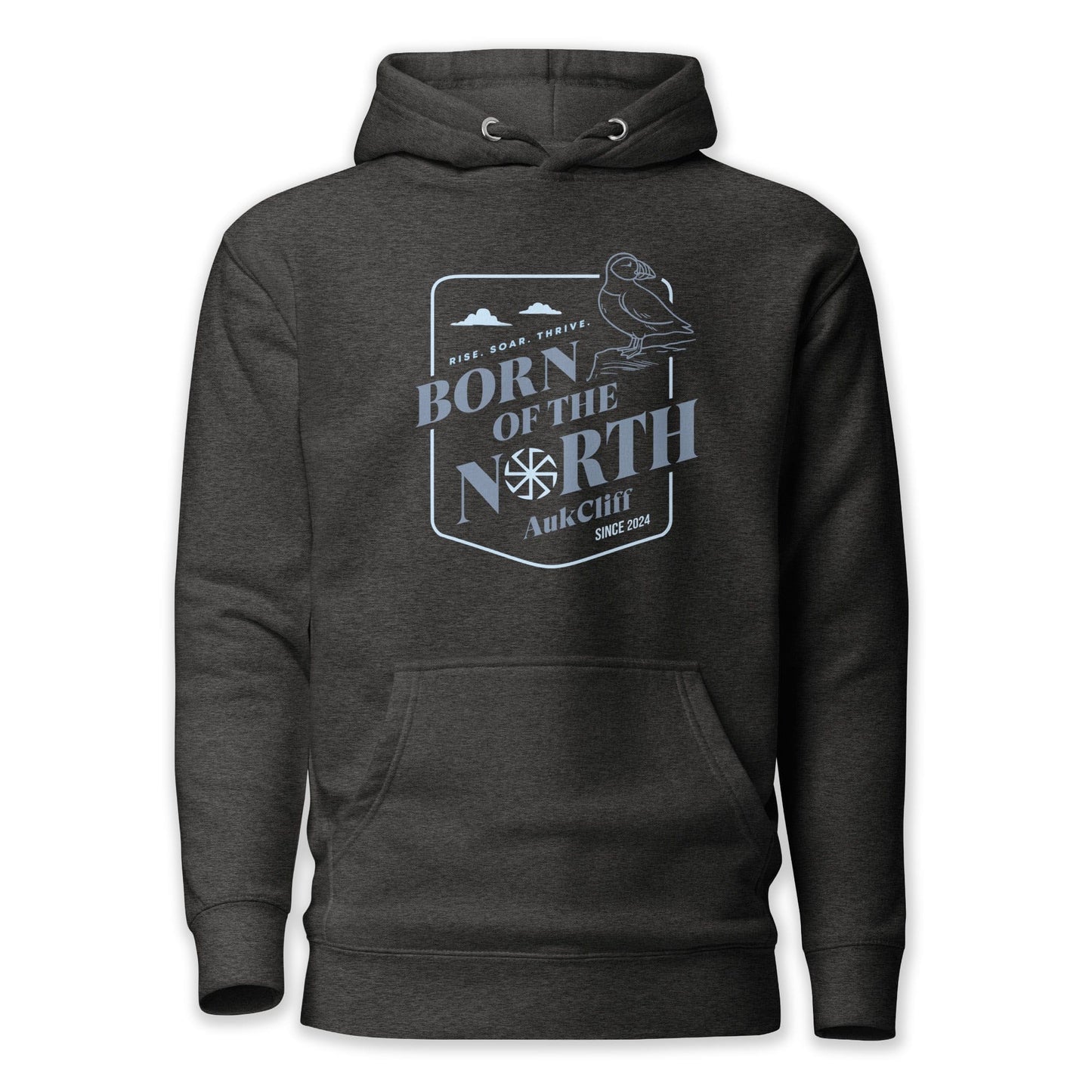 AukCliff® The Origin Collection Hoodie Charcoal Heather / S Born of the North Hoodie