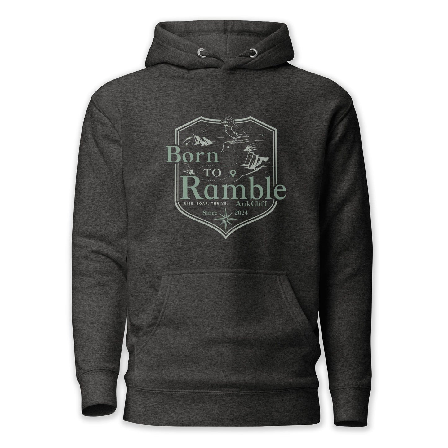 AukCliff® The Origin Collection Hoodie Charcoal Heather / S Born to Ramble Hoodie