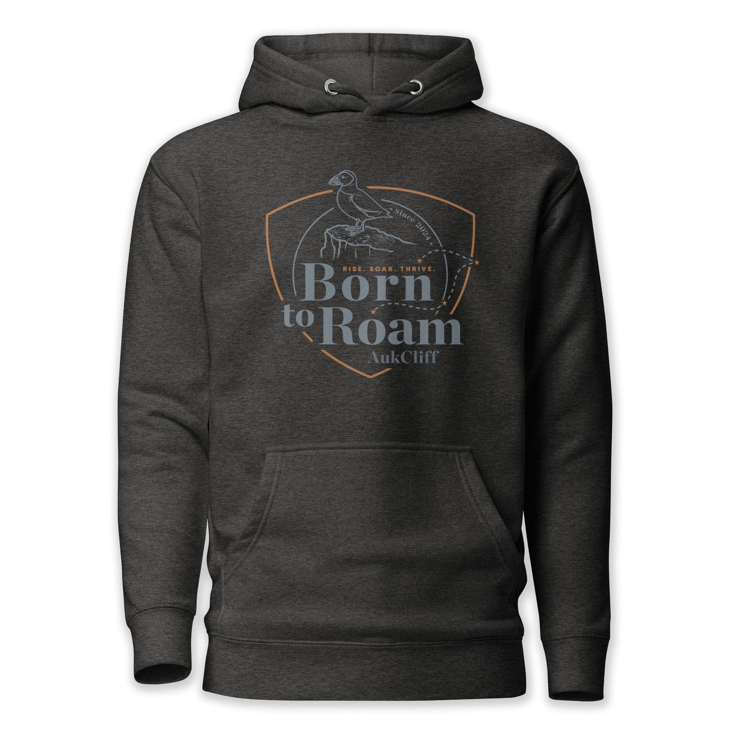 AukCliff® The Origin Collection Hoodie Charcoal Heather / S Born to Roam Hoodie